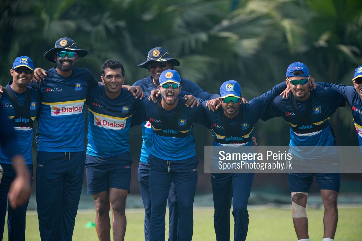 Sri Lanka team practices ahead of Bangladesh game