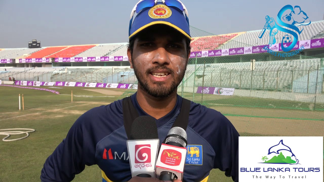 Dinesh Chandimal speaking ahead of 1st Test SL V Ban – Sinhala