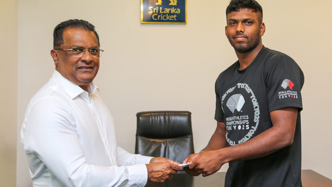 Sri Lanka Cricket Grants Rs. 10 Million to Rising Javelin Athlete Rumesh Tharanga