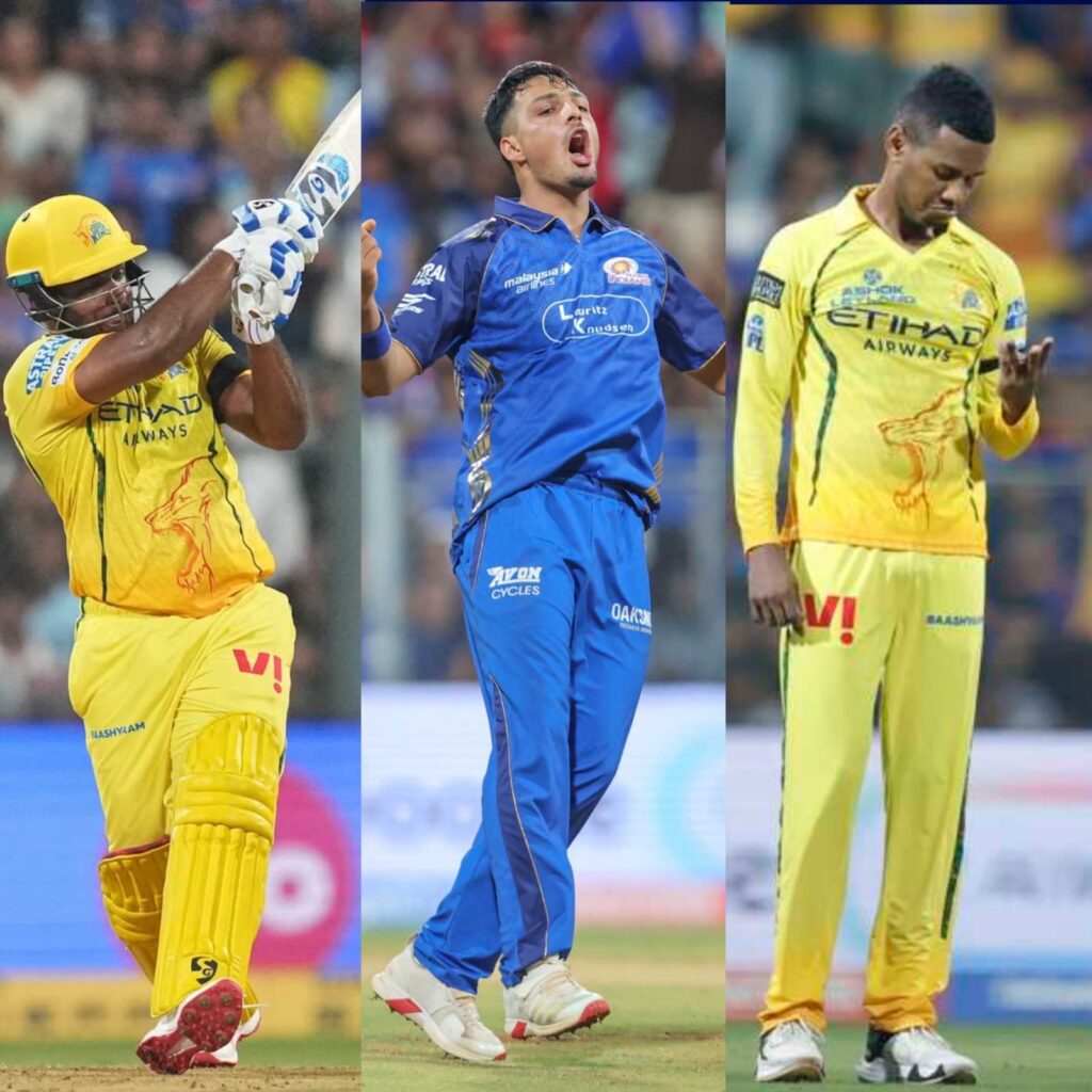 සංජු සැම්සන්ගෙන් ශතකයක්; මුම්බායි පැරදවූ චෙන්නායි සුපර් කිංග්ස් පිලට ලකුණු 103ක පහසු ජයක්