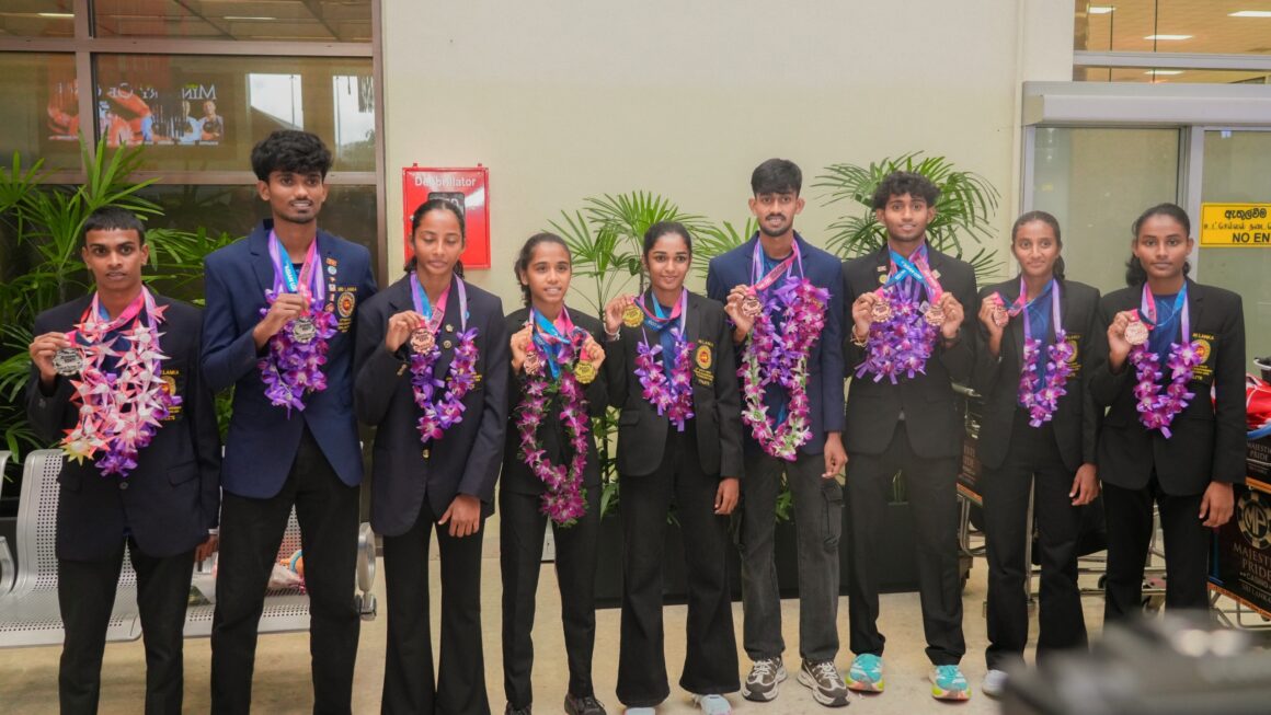 Sri Lankan Youth Athletes Return Home After Securing 8th Place in Asia with 8 Medals at the Asian U20 Athletics Championship!